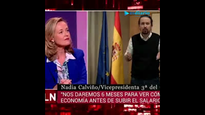 Nadia Calviño critica el "afán de protagonismo" de Pablo Iglesias