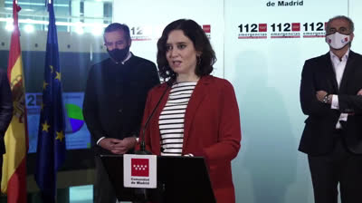 Isabel Díaz Ayuso: "Hacemos un llamamiento para que lleguen más vacunas pronto y lo antes posible"