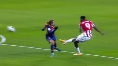 Gol de Iñaki Williams contra el Barça en la final de la Supercopa de España