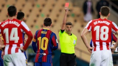 Messi's attack on Villalibre in the final of the Spanish Super Cup