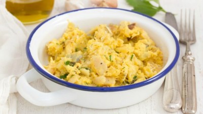 Receta rápida de revuelto de bacalao