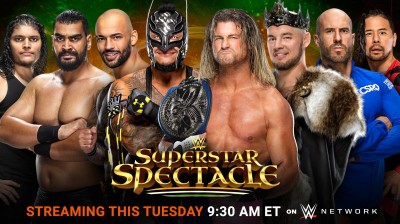 Rey Mysterio, Ricochet, Dilisher Shanky & Giant Zanjeer vs Dolph Ziggler, King Corbin, Shinsuke Nakamura & Cesaro(Full Match)