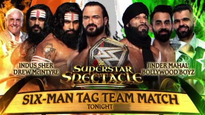 Drew McIntyre & Indus Sher vs Jinder Mahal & Bollywood Boyz (Full Match)