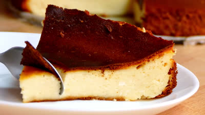 Receta de tarta de queso al horno rápida