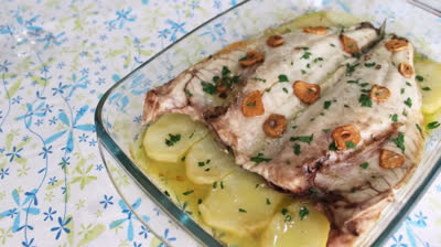 Receta rápida de lubina a la espalda