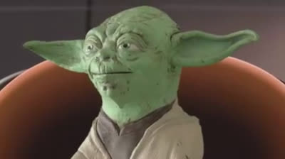 Maestro Yoda se cabrea. Humor