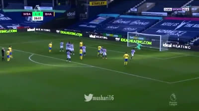 Brighton and Hove Albion have goal disallowed by VAR despite referee Lee Mason allowing free kick against West Brom!