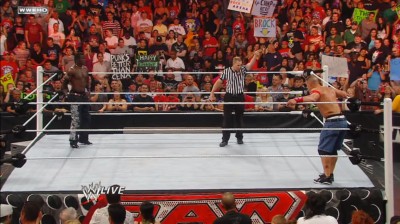 John Cena Vs R-Truth - Tables Match - RAW 27/06/2011