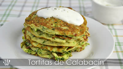 Receta rápida de tortitas de calabacín