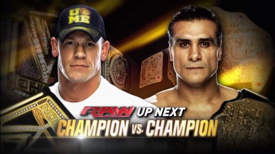 John Cena Vs Alberto del Rio - Campeón Vs Campeón - RAW 01/07/2013