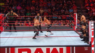 Roman Reigns y Seth Rollins Vs Dolph Ziggler y Drew McIntyre - RAW 02/07/2018