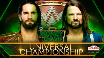 Seth Rollins Vs AJ Styles - Campeonato Universal - Money In The Bank 2019