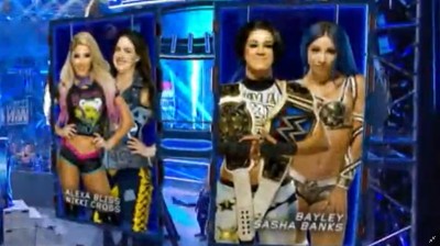 Alexa Bliss y Nikki Cross Vs Bayley y Sasha Banks - SmackDown 10/07/2020