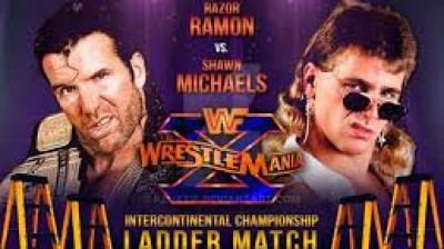 Razor Ramon Vs Shawn Michaels -  Ladder Match - Campeón Intercontinental Indiscutido - Wrestlemania 10
