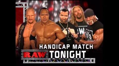 The Rock y Stone Cold Steve Austin Vs nWo - Handicap Match - RAW 11/03/2002