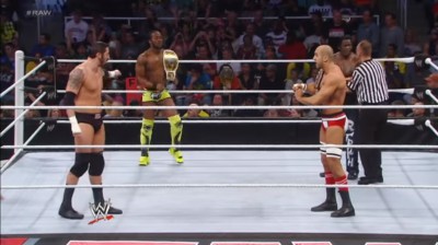 Antonio Cesaro Vs Kofi Kingston Vs R-Truth Vs Wade Barrett - Campeonato Estados Unidos - RAW 03/12/2012