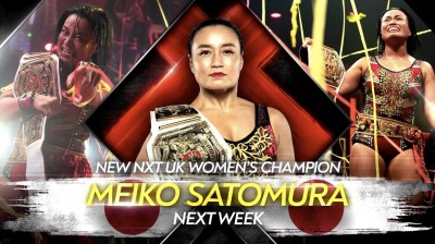 Amale confronts the New NXT UK Women's Champion Meiko Satomura