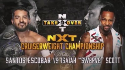 Santos Escobar Vs Isaiah "Swerve" Scott - Campeonato Crucero de NXT - NXT TakeOver 31