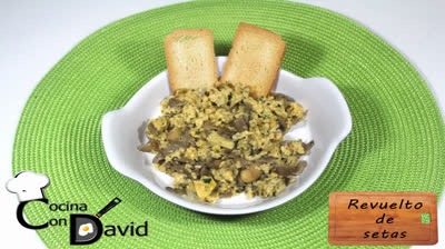 Receta rápida de revuelto de setas