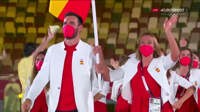 Desfile de la delegación española en los Juegos Olímpicos de Tokio 2020