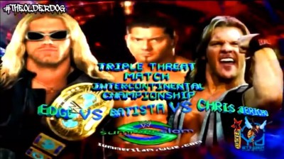 Edge Vs Batista Vs Chris Jericho - Campeonato Intercontinental - Summerslam 2004