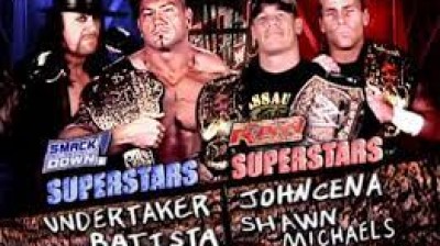 John Cena y Shawn Michaels Vs Batista y The Undertaker - No Way Out 2007