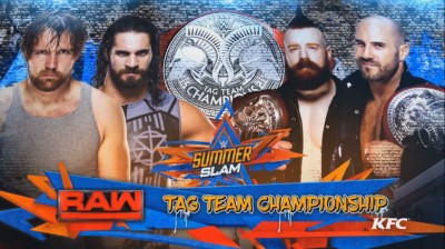 Seth Rollins y Dean Ambrose Vs The Bar - Campeonatos en Parejas de RAW - Summerslam 2017
