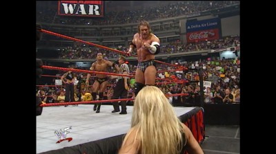 The Rock y Lita Vs Triple H y Trish Stratus - RAW 31/07/2000