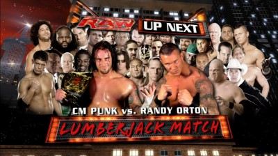 CM Punk Vs Randy Orton - Lumberjack Match - RAW 17/11/2008