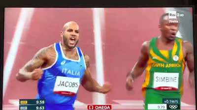 Finale du 100 m aux Jeux olympiques de Tokyo de 2020