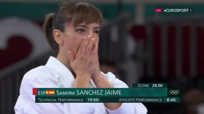 Sandra Sánchez medalla de oro en Kárate