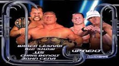 Chris Benoit y John Cena Vs Brock Lesnar y Big Show - SmackDown 13/11/2003