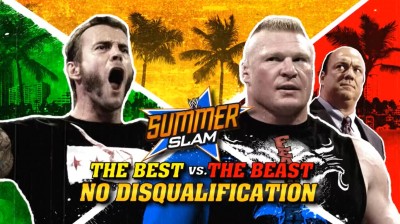 CM Punk Vs Brock Lesnar - No Disqualification Match - Summerslam 2013
