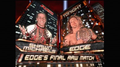 Edge Vs Shawn Michaels - RAW 14/05/2007