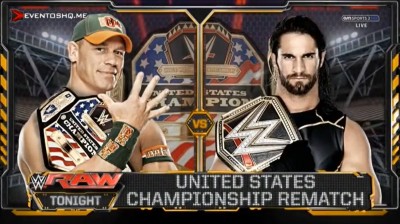 John Cena Vs Seth Rollins - Campeonato de los Estados Unidos - RAW 21/09/2015