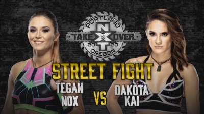 Tegan Nox Vs Dakota Kai - Street Fight - NXT TakeOver Portland 2020