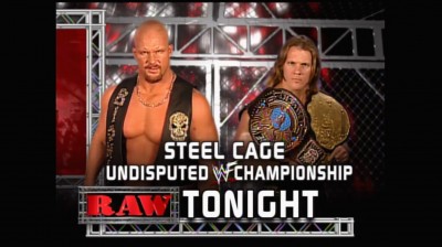 Chris Jericho Vs Stone Cold Steve Austin - Steel Cage Match - Campeonato Indiscutido de WWF RAW 10/12/2001