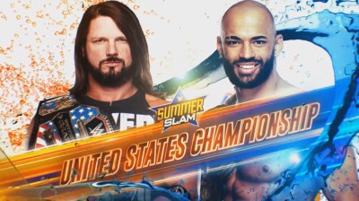 AJ Styles Vs Ricochet - Campeonato de los Estados Unidos - Summerslam 2019