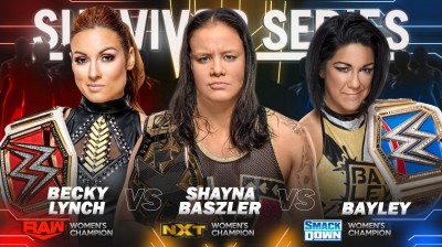 BECKY LYNCH VS BAYLEY VS SHAYNA BAZLER - SURVIVOR SERIES 2019