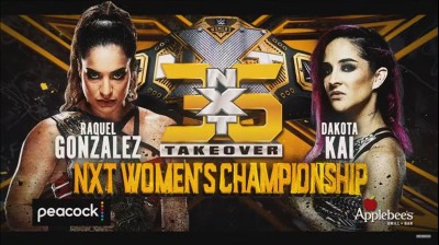 Raquel González Vs Dakota Kai - Campeonato Femenino de NXT - NXT TakeOver 36