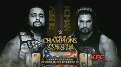 Rusev Vs Roman Reigns - Campeonato de los Estados Unidos - Clash Of Champions 2016