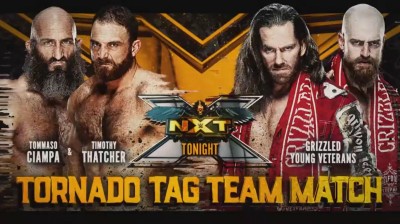 Tommaso Ciampa y Timothy Thatcher Vs Grizzled Young Veterans - Tornado Tag Team Match - NXT 15/07/2021