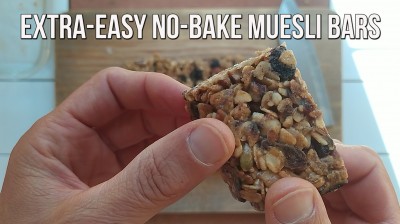 Barritas de muesli sin horno súper fáciles