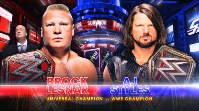 Brock Lesnar Vs AJ Styles - Campeón Vs Campeón - Survivor Series 2017