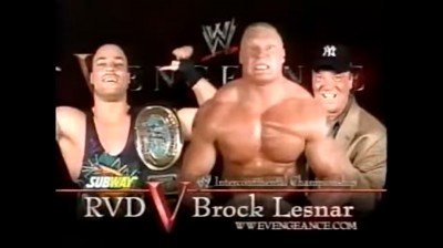 Rob Van Dam Vs Brock Lesnar - Campeonato Intercontinental - Vengeance 2002