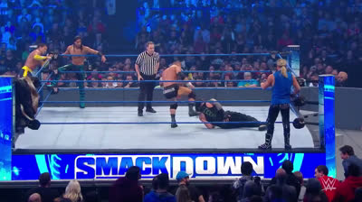 ROMAN REIGNS & SHORTY G & ALI VS DOLPH ZIGGLER & BARON CORBIN & ROODE - SMACK DOWN 22 DE NOVIEMBRE DE 2019