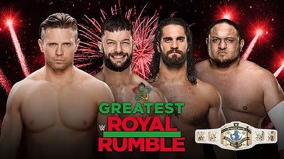 SETH ROLLINS VS FIN BALOR VS SAMOA JOE VS THE MIZ - ROYAL RUMBLE 2018 - TITULO INTERCONTINENTAL