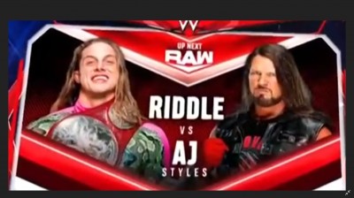 Riddle Vs AJ Styles - RAW 23/08/2021