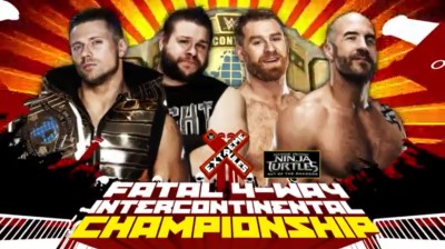 The Miz Vs Kevin Owens Vs Sami Zayn Vs Cesaro - Campeonato Intercontinental - Extreme Rules 2016