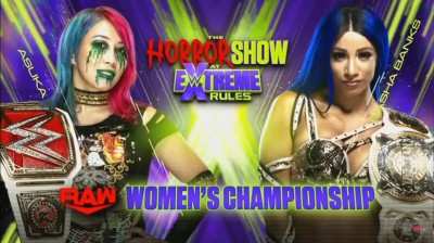 Asuka Vs Sasha Banks - Campeonato Femenino de RAW - Extreme Rules 2020
